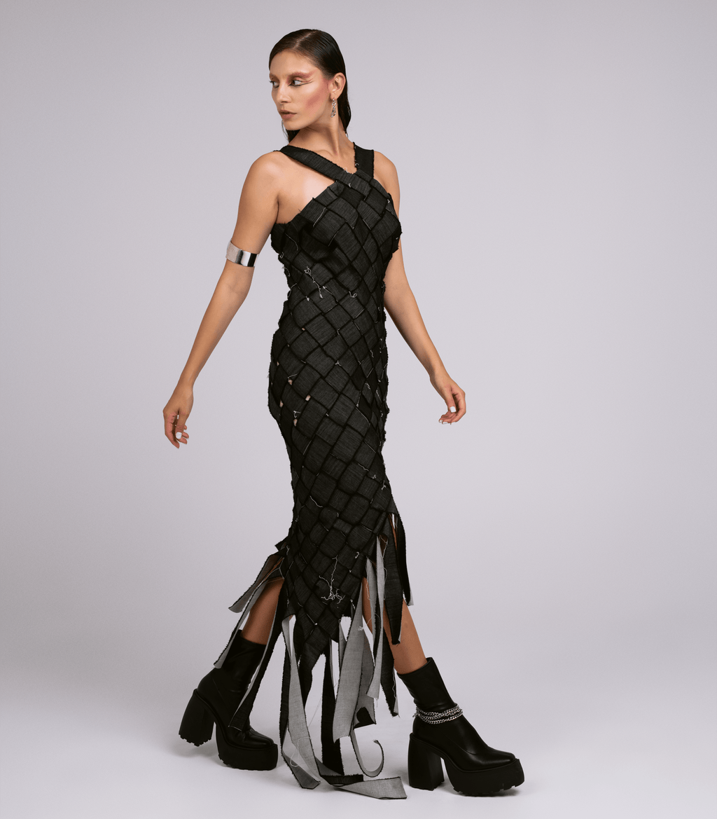 GREY MOSAIC DRESS