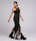 GREY MOSAIC DRESS