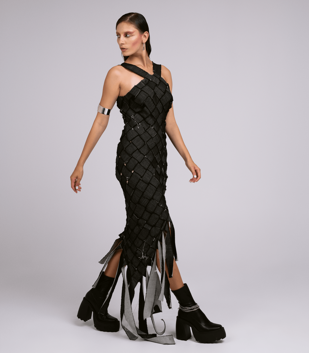 GREY MOSAIC DRESS