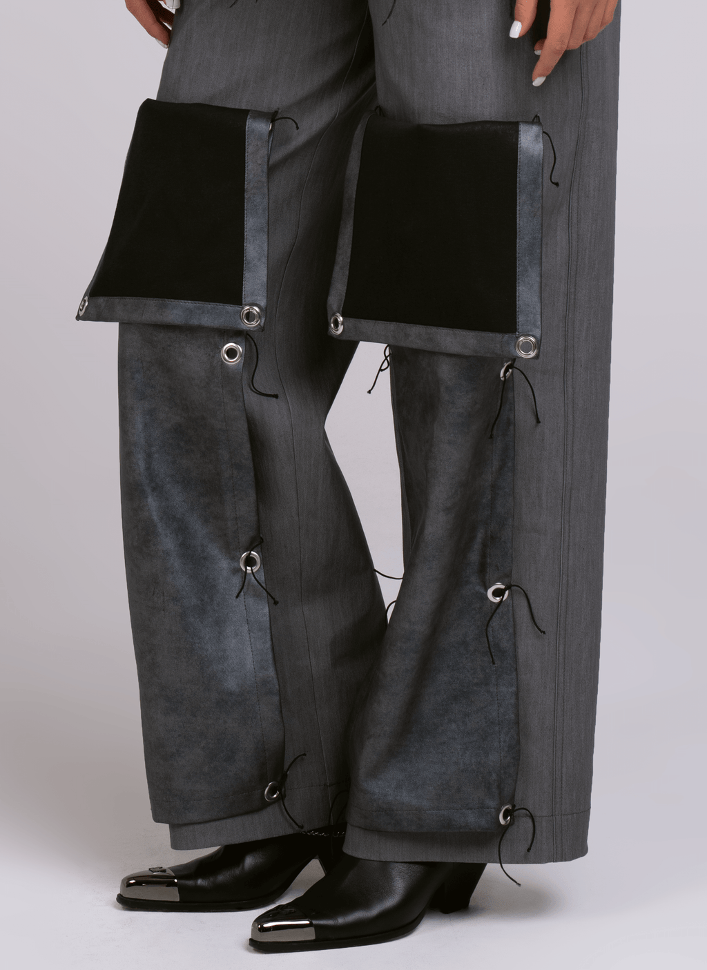 KNOTTED STONE JEANS
