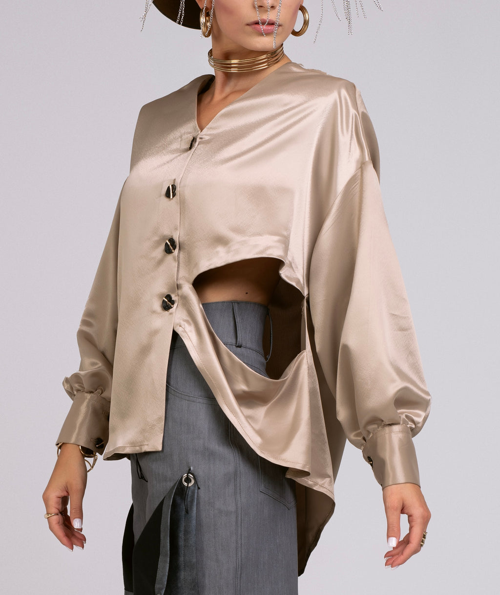 SATIN SHIELD SHIRT