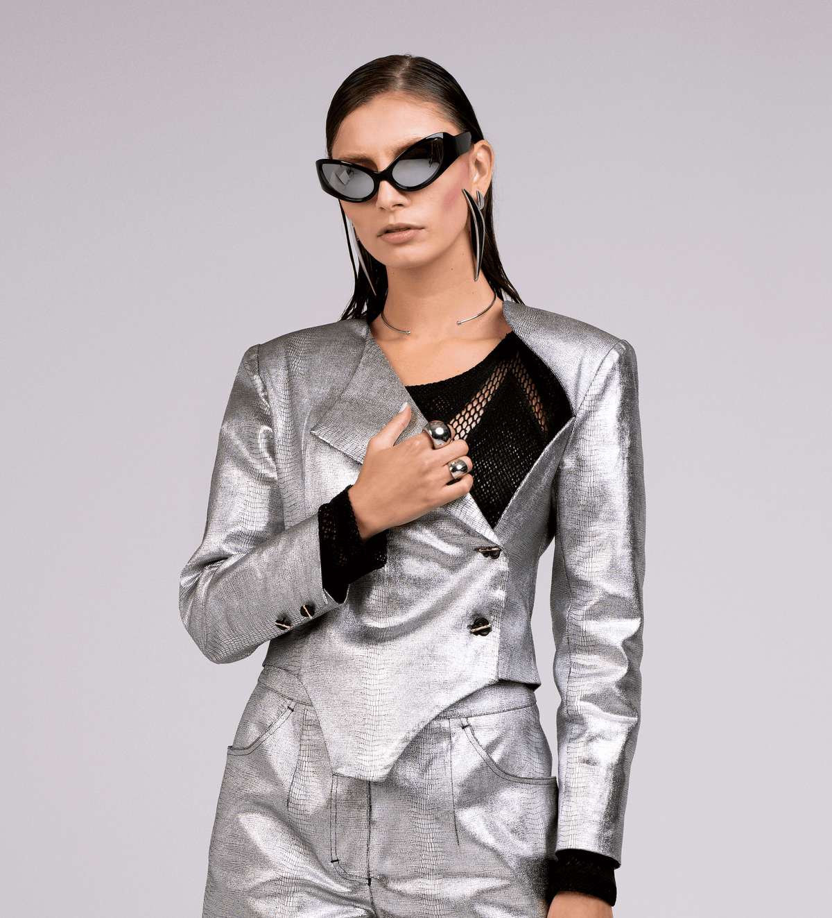 SILVER EDGE BLAZER