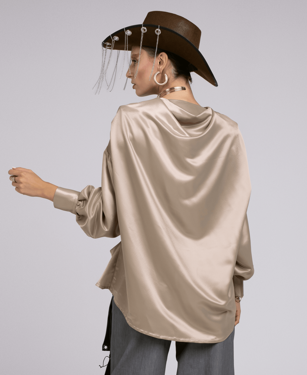SATIN SHIELD SHIRT