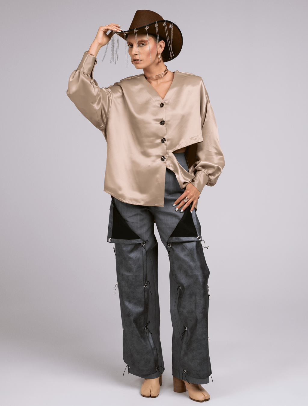 SATIN SHIELD SHIRT