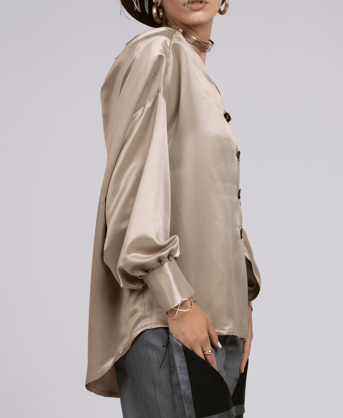 SATIN SHIELD SHIRT